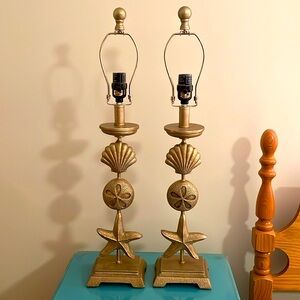 Set of Two Coastal Lamps, EUC